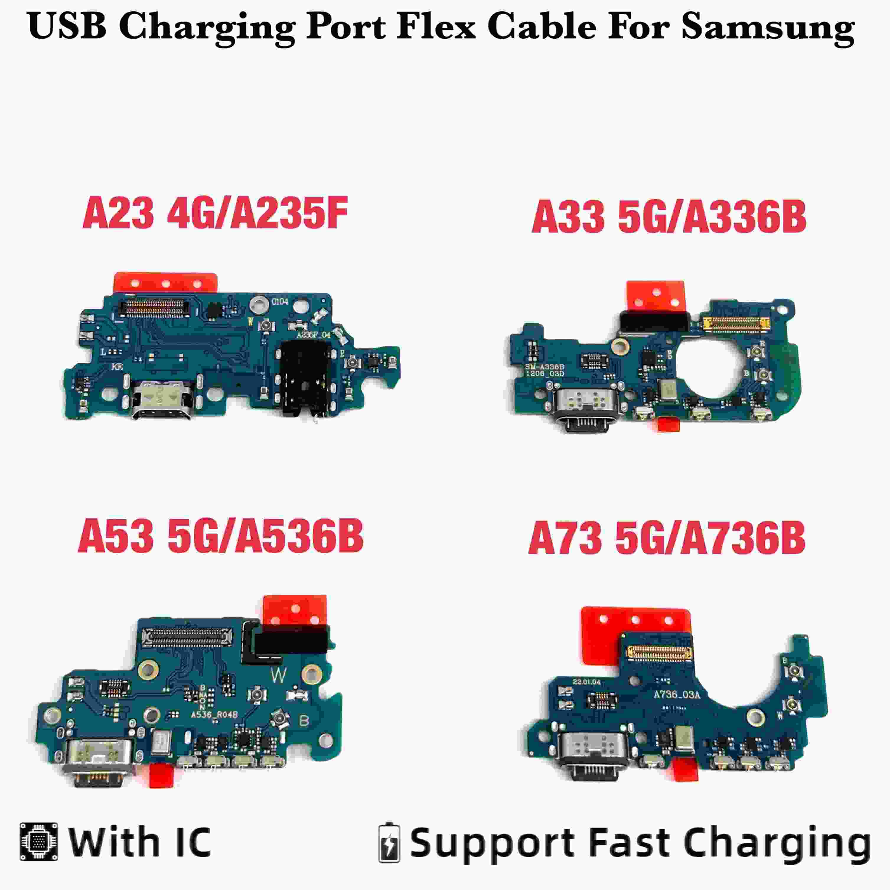 Conector Carregador Samsung A23/A33/A53/A73