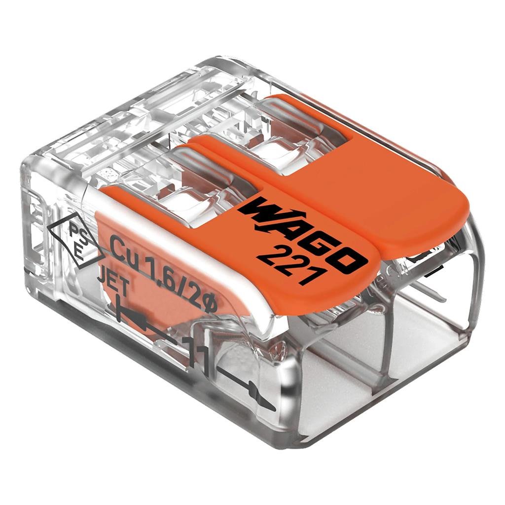 Conector Wago 2P: Emenda Segura para Cabos 0,2-4,0mm