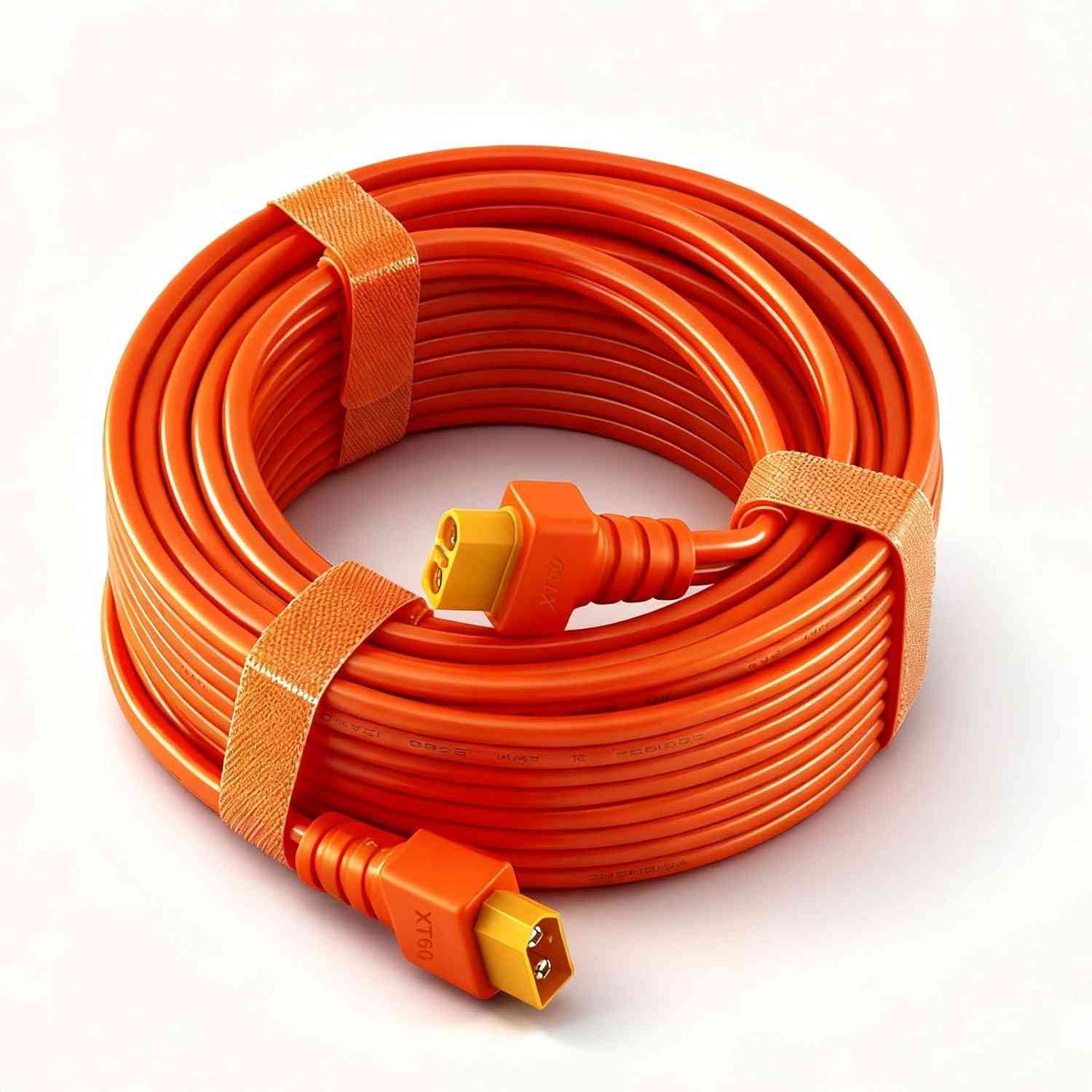 Cabo Extensor XT60 12AWG 3m: Potencialize Sua Estação de Energia Solar com Conexão Segura!
