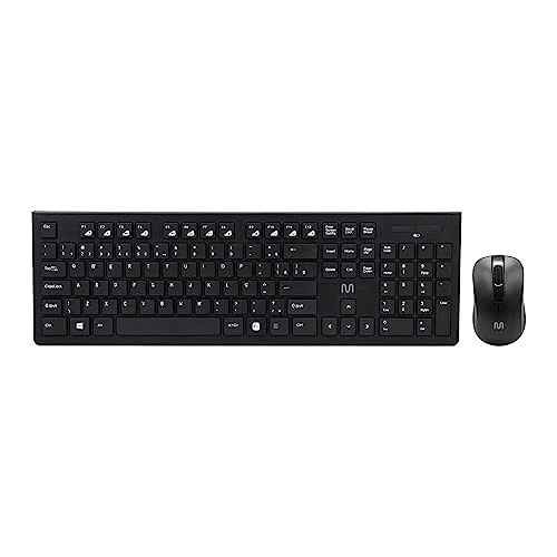 Kit Teclado e Mouse Sem Fio Com Conexão USB 1200 DPI - Multi - TC212