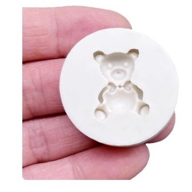 Molde de Silicone Mini Ursinho: Criação Fácil para Artesanato e Confeitaria
