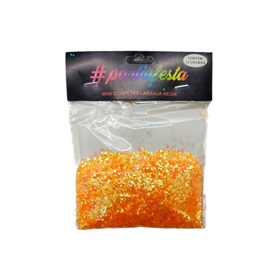Confete Neon Laranja: Brilho e Diversão!