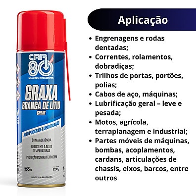 Graxa Branca Lítio Car80: Lubrifique com Confiança!