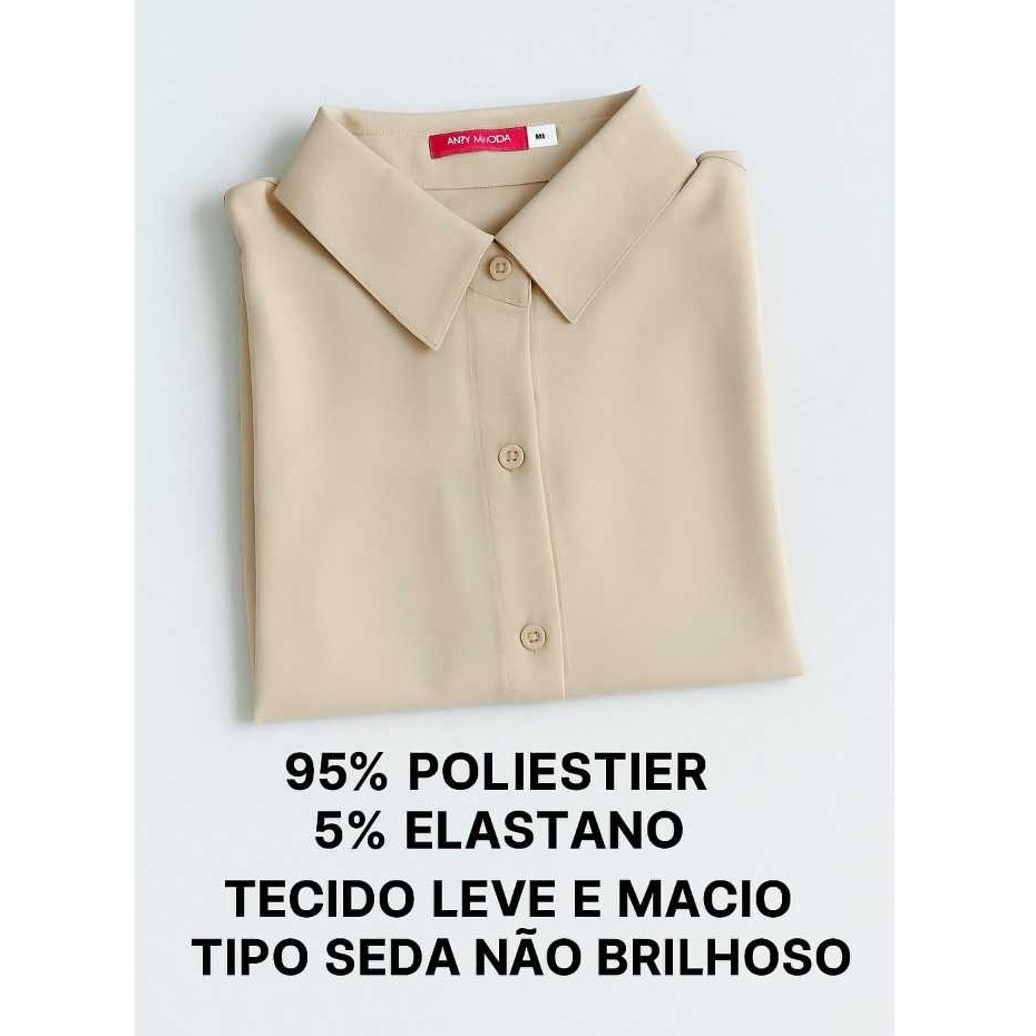 Camisa Social Feminina Plus Size: Elegante e Confortável