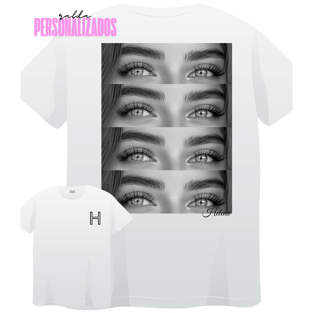 Camiseta Casal Girlfriend Olhar nos Olhos – Personalizada e Confortável