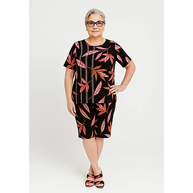 Kit 2 Conjuntos Feminino Estampado Plus Size Liganete Confortável