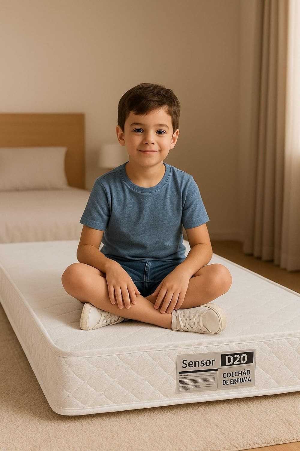 Colchão Infantil Sensor Premium D20 148x68cm - Conforto e Suporte para o Crescimento