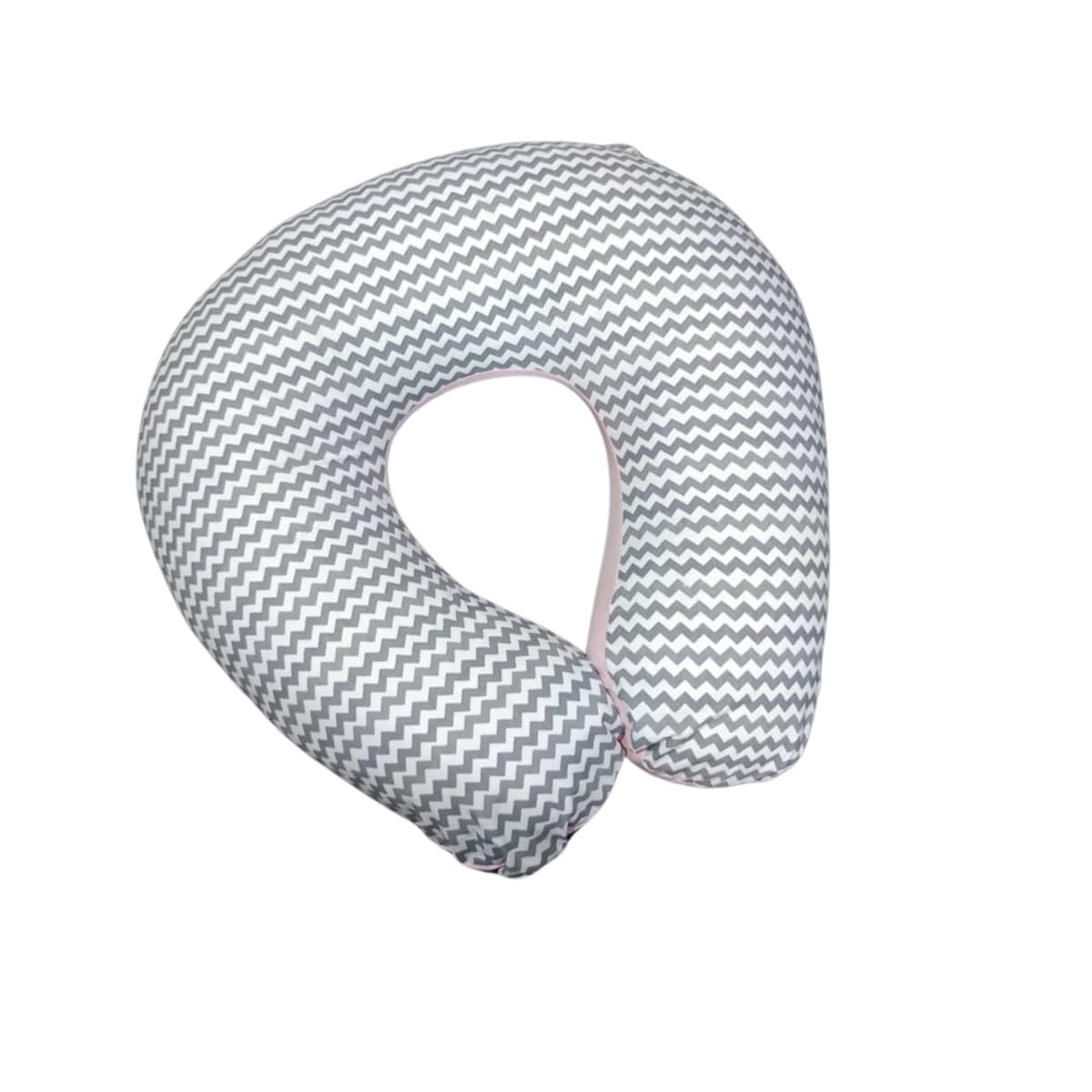 Almofada de Amamentação Bebê Luma Baby - Conforto Ergonômico com Estilo Coroa Rosa