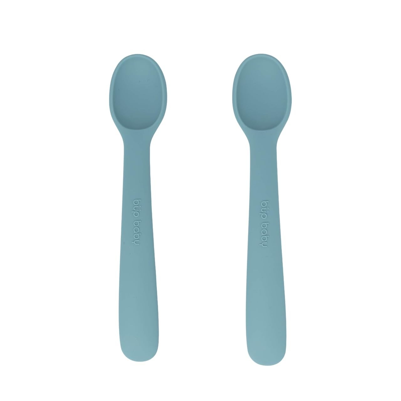 Kit com 2 Colheres de Silicone Azul Sonho - Segurança e Conforto para Bebês