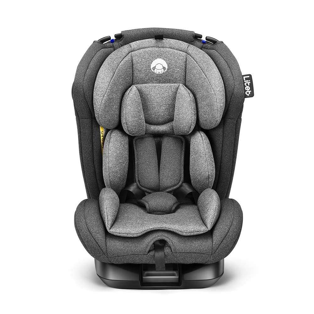 Cadeira Auto Litet Smart 360° Isofix Cinza: Segurança e Conforto Rotativo