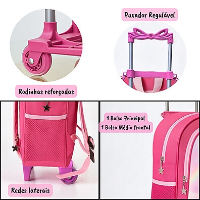 Mochila Ariel com Rodinha: Aventura e Conforto!