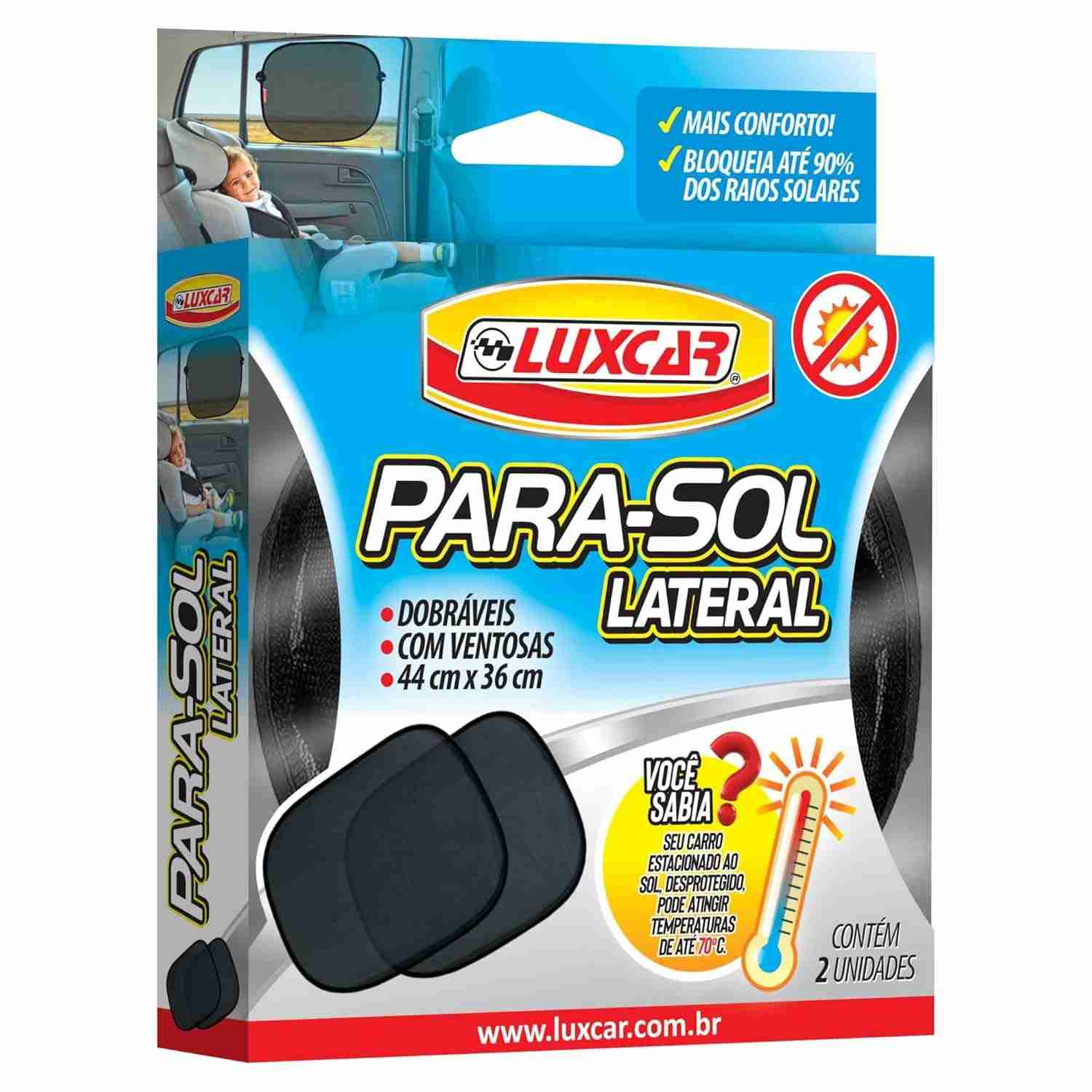 Luxcar Para-Sol Lateral Dobrável Universal (2 Unidades) - Conforto e Proteção Solar