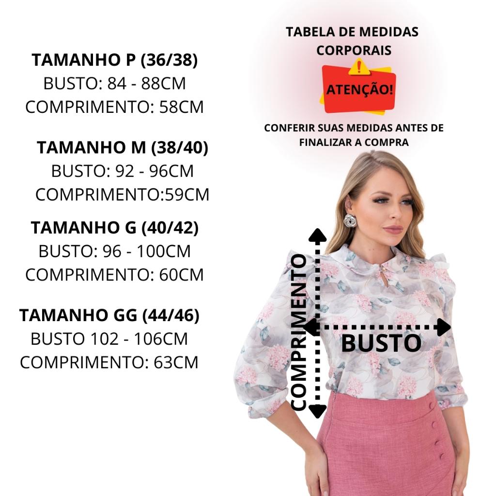 Blusa Estampada 3/4: Elegância e Conforto