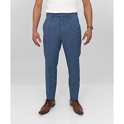 Calça Social Slim Azul Claro: Elegância e Conforto
