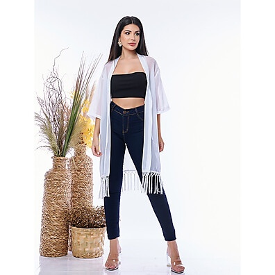 Casaquinho Kimono Feminino: Elegância e Conforto