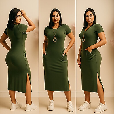 Vestido Evangélico com Fenda: Elegância e Conforto