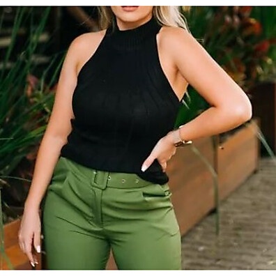 Blusa Tricô Garrafinha: Elegância e Conforto!