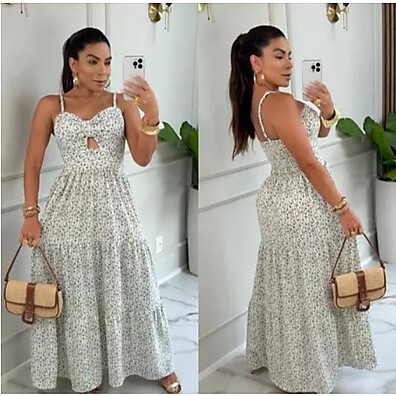 Vestido Floral Longo: Elegância e Conforto!