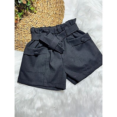 Short Alfaiataria Meninas 4 ao 10: Estilo e Conforto