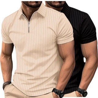 Kit 2 Camisetas Polo Masculina Ziper - Estilo e Conforto