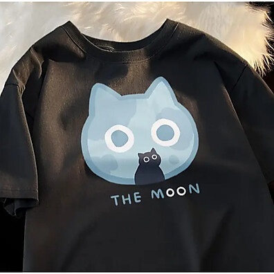 Camiseta Gatinho: Estilo Harajuku e Conforto!