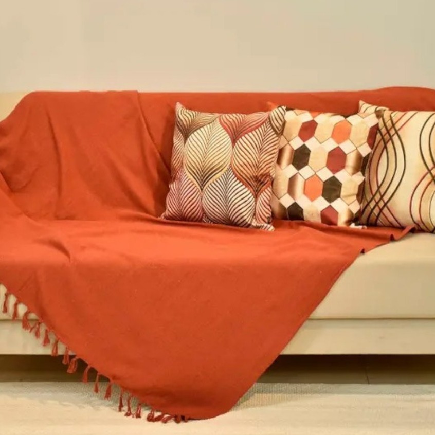 Manta Sofá Terracota: Luxo e Conforto 🛋️