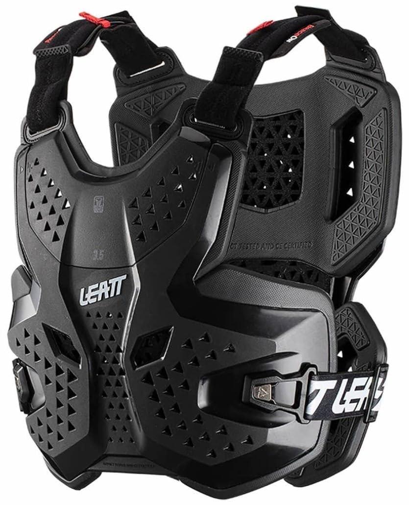 Colete de Proteção Leatt 3.5 Chest Preto: Segurança e Conforto para Motocross e Enduro