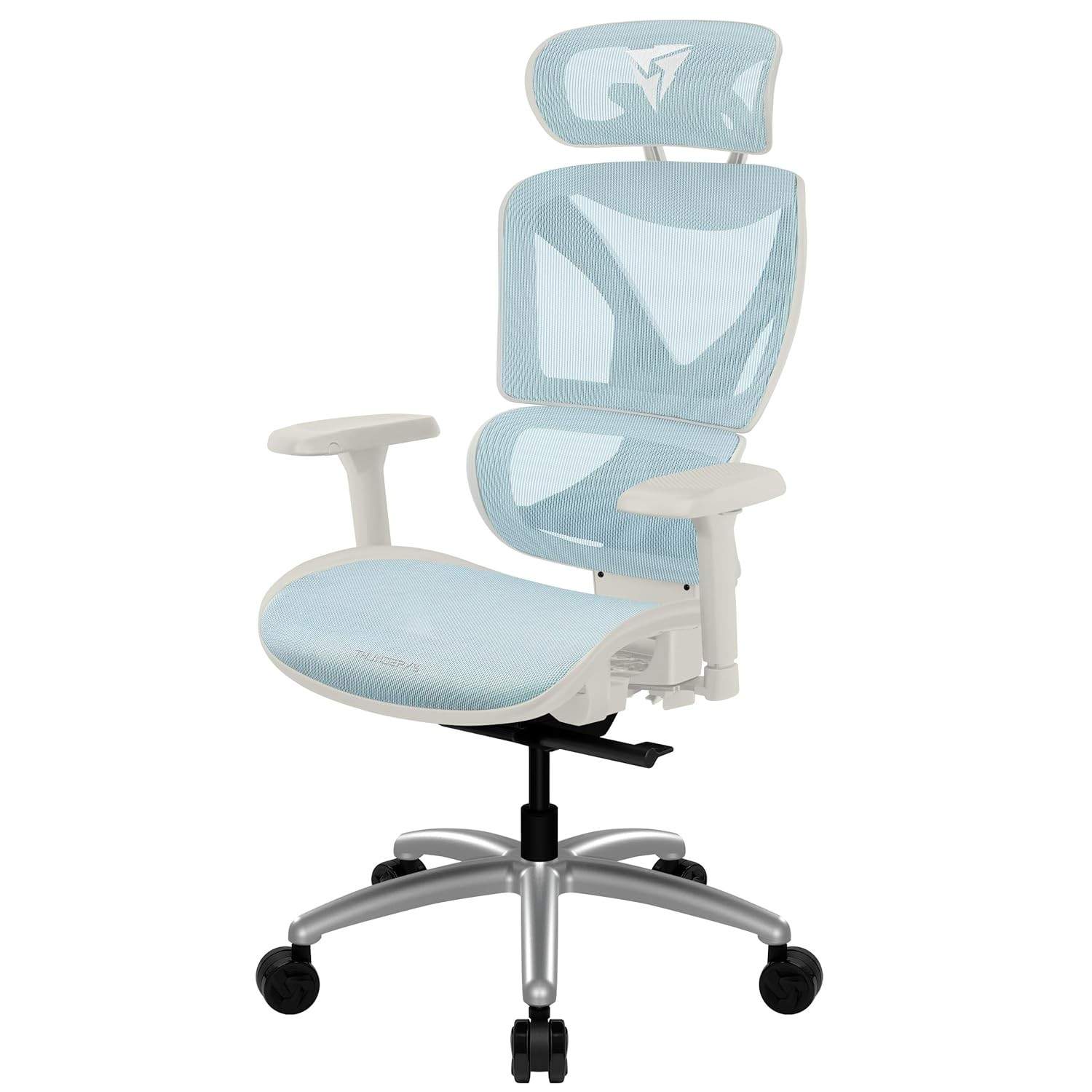 Cadeira Ergonômica XTC Chroma Azul/Branco ThunderX3 – Conforto e Estilo para seu Setup