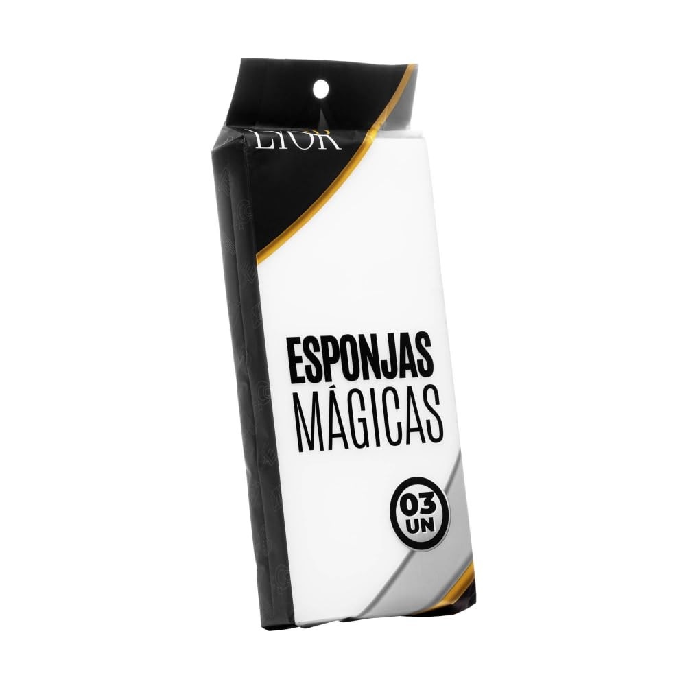 LYOR - Conjunto 3 Esponjas Mágicas de Melamina 10x21x3cm - Limpeza Profunda e Versátil