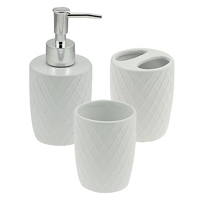 Conjunto 3 Peças Wolff Branco: Elegância no Banheiro