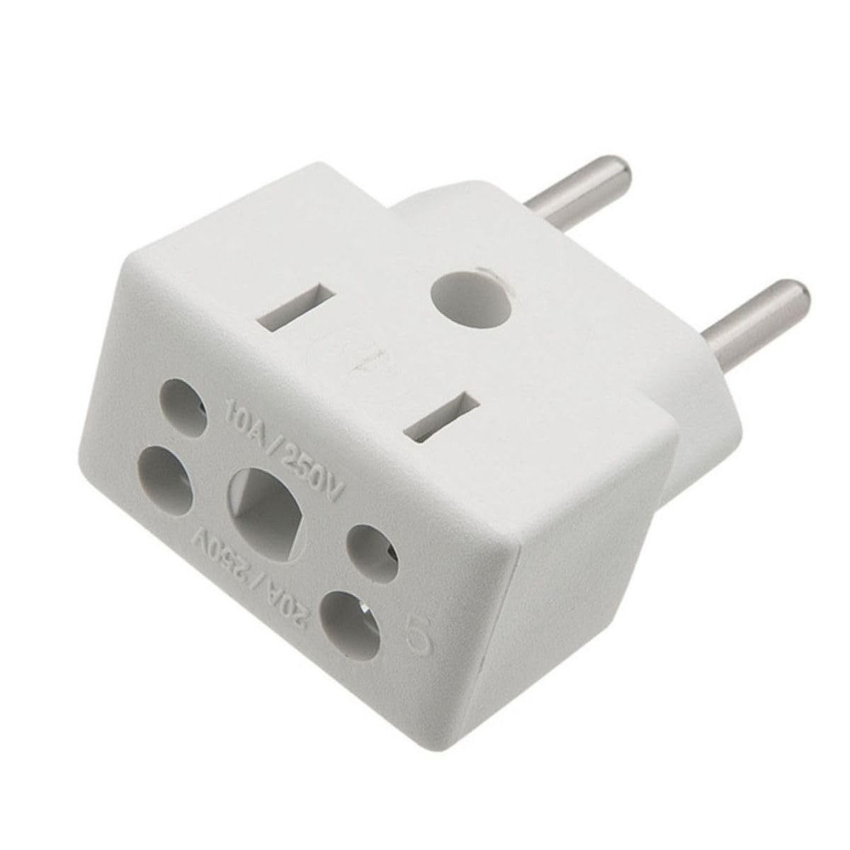 Conjunto 3 Adaptadores de Tomada Universal 10A/20A Bivolt Padrão Novo NBR14136 - Premium Dupin