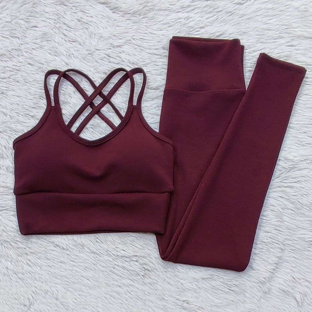Conjunto Ana Ruga Texturizado para Academia: Conforto e Estilo no Treino