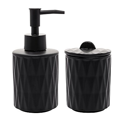 Conjunto Banheiro Lyor Deli Diamond: Elegância em Preto