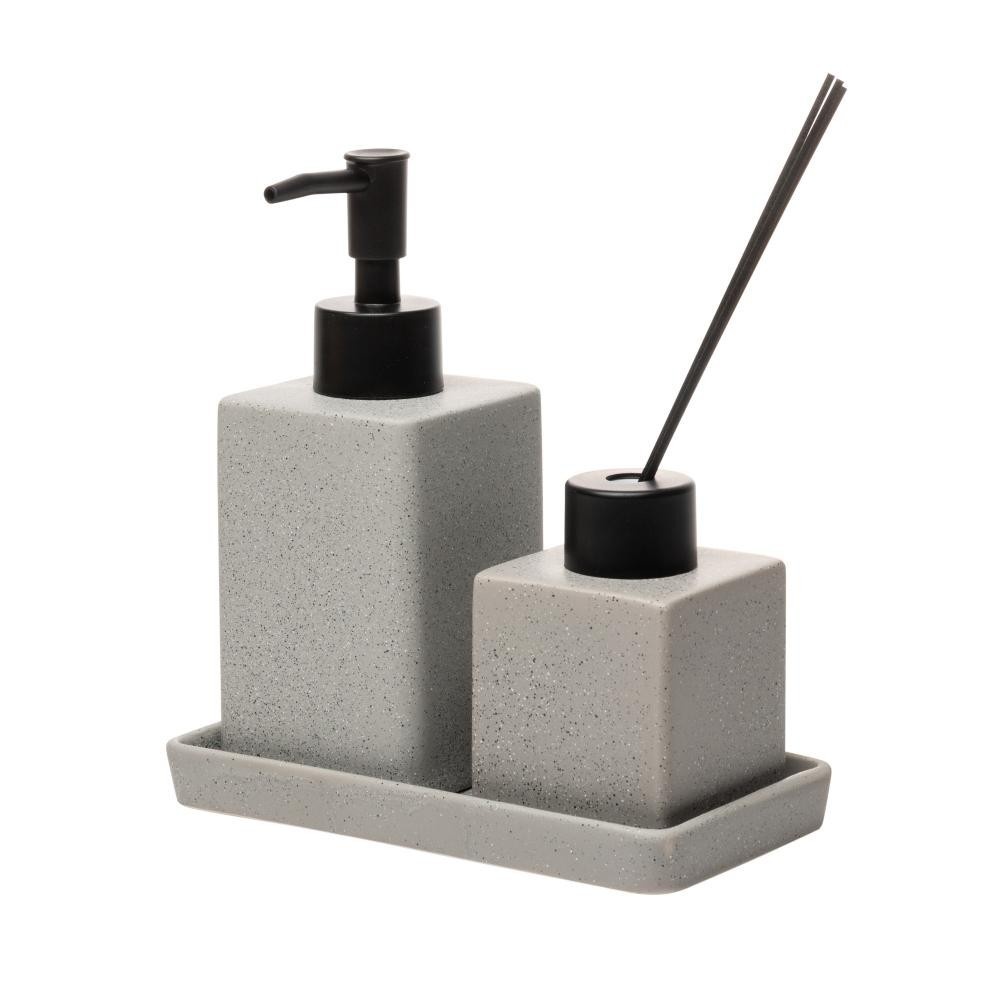 Conjunto Banheiro Preto: Elegância Granilite