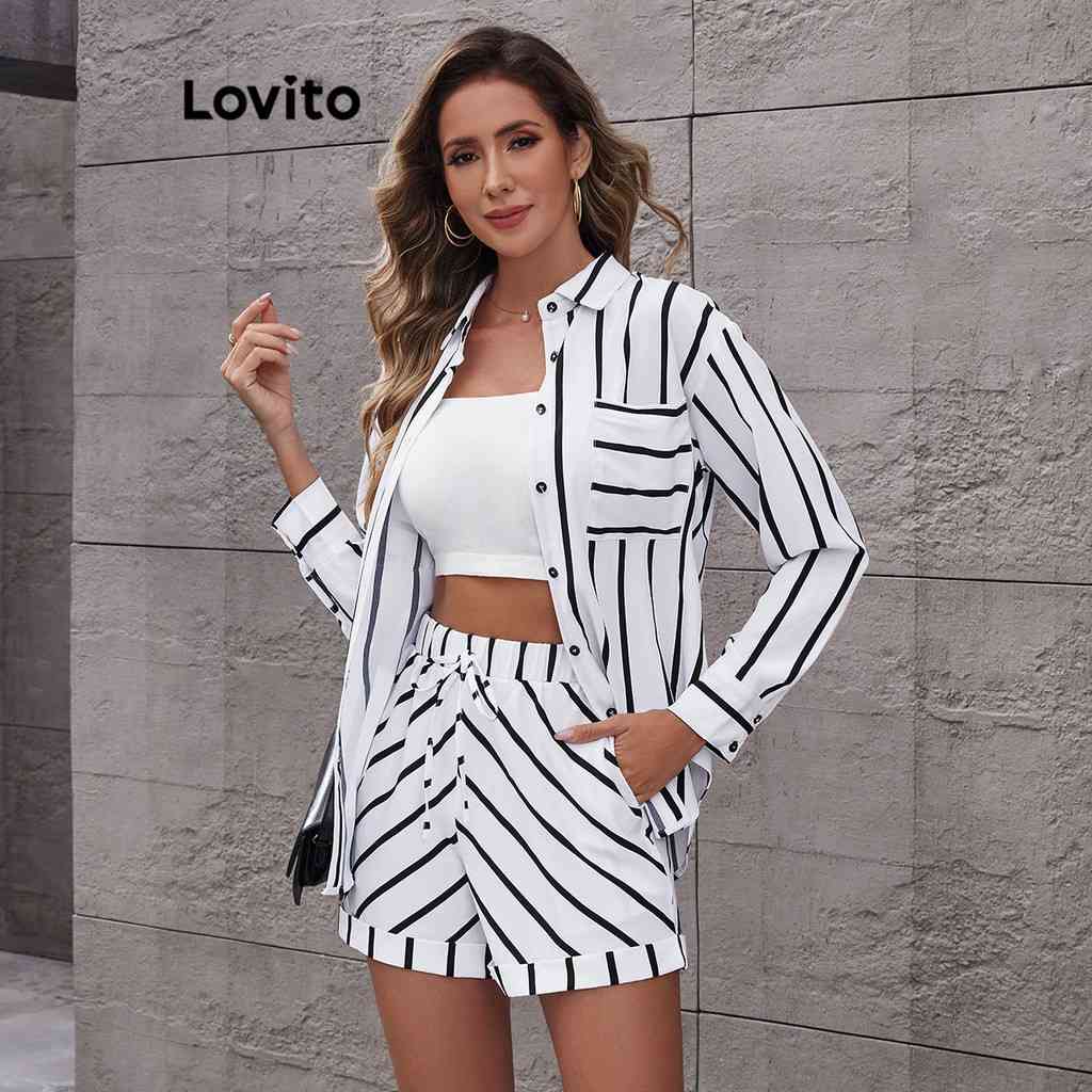 Conjunto Boho Listrado Lovito: Estilo e Conforto!