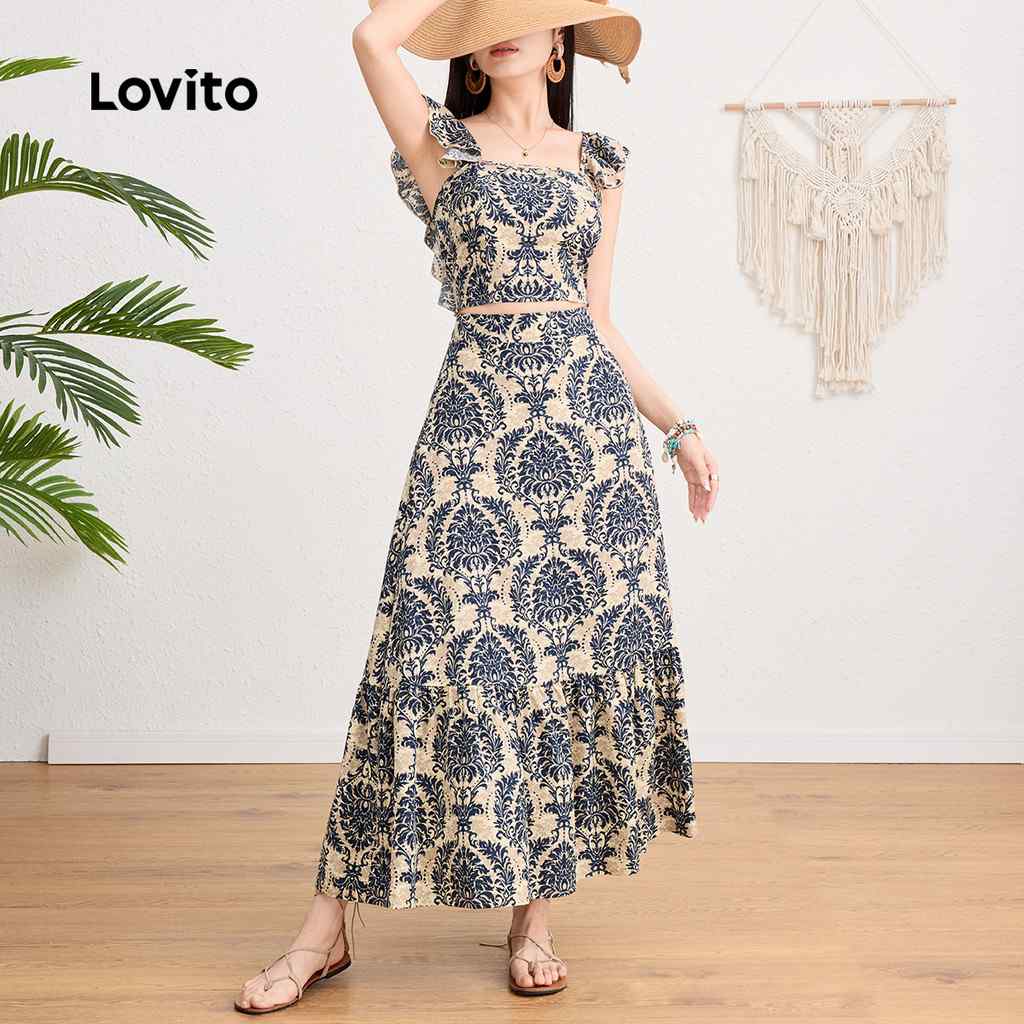 Conjunto Boho Tribal: Saia e Top Lovito