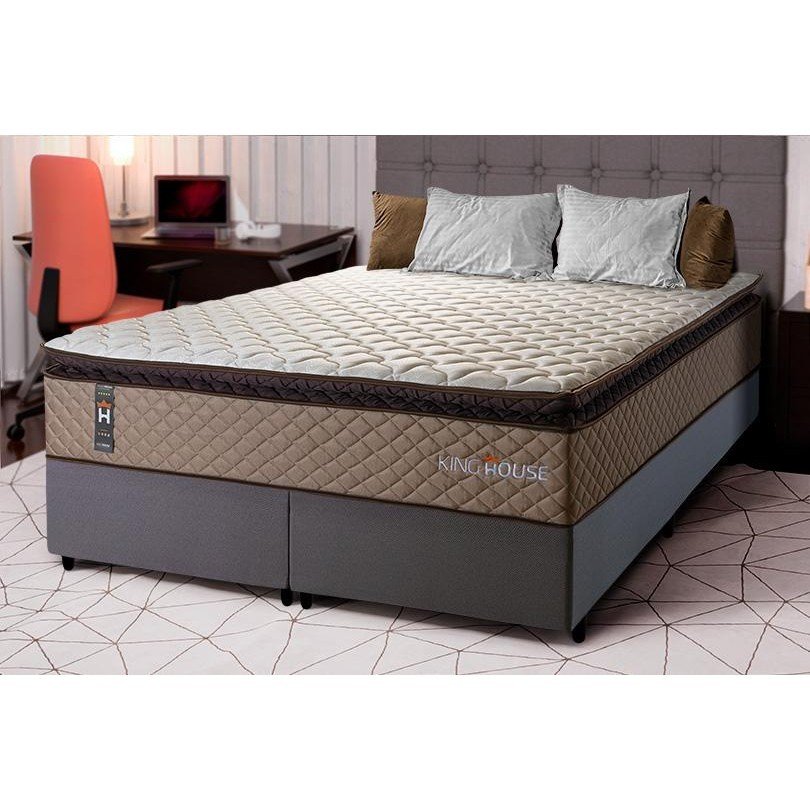Conjunto Cama Box Atlanta Queen: Conforto e Estilo para seu Quarto