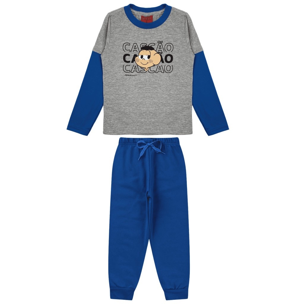 Conjunto Cascão Turma da Mônica: Estilo e Conforto!