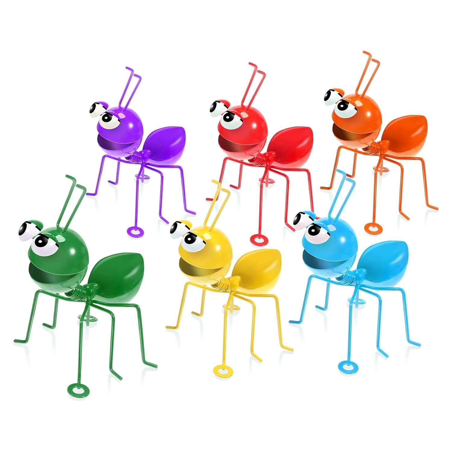 Conjunto de 6 Peças de Formiga de Metal para Decoração de Jardim e Parede 3D Colorida