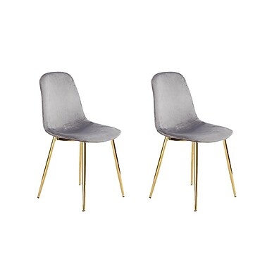 Conjunto com 2 Cadeiras Sindy Cinza: Estilo e Conforto para Sua Sala de Jantar