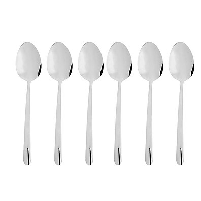 Conjunto de 6 Colheres para Sobremesa Viena em Aço Inox