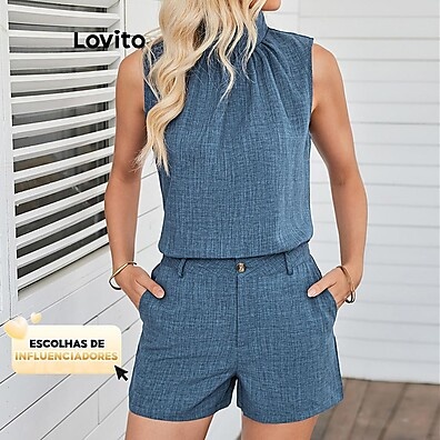 Conjunto de Shorts Lovito: Casual e Moderno