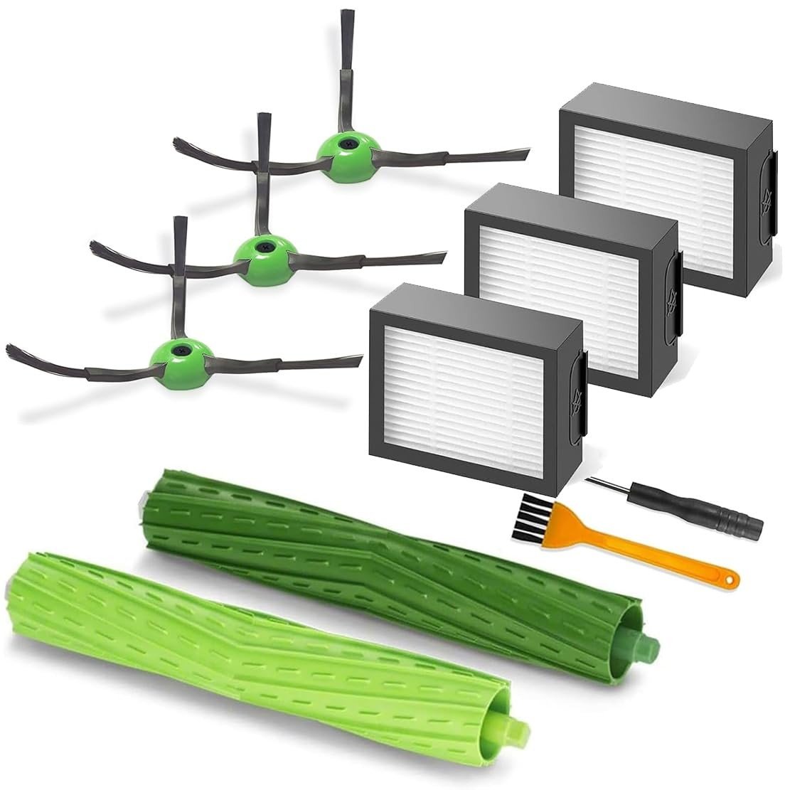 Conjunto de Escovas e Filtros para iRobot Roomba E&I&J Series - Melhore a Performance do Seu Aspirador