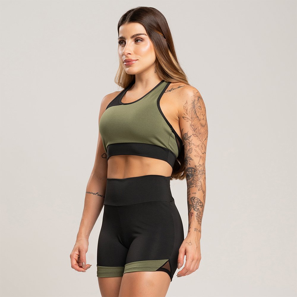 Conjunto Fitness Tule: Treine com Estilo!
