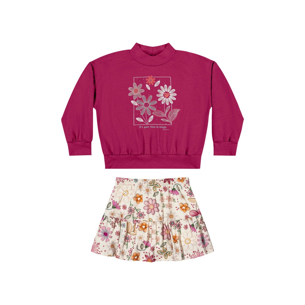 Conjunto Floral Elian Pink: Estilo e Conforto!