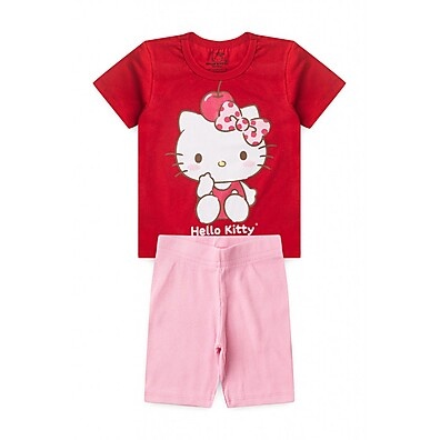 Conjunto Hello Kitty: Doce e Delicado para Sua Princesa!