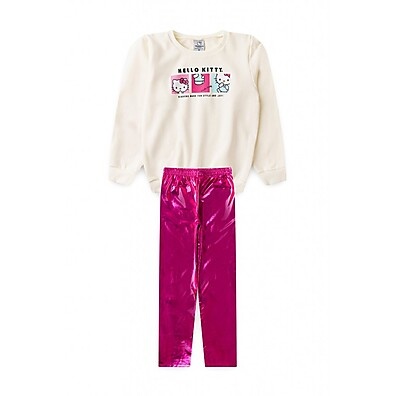 Conjunto Hello Kitty Infantil - Quentinho e Estiloso para o Inverno!