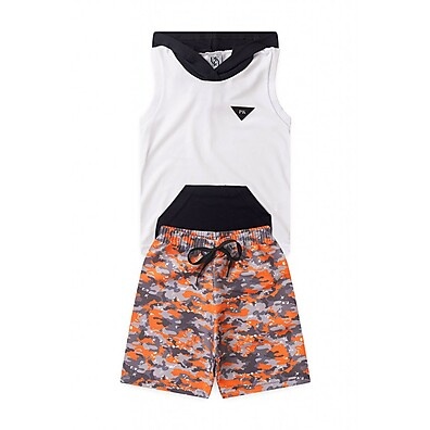Conjunto Infantil Masculino Patch Camuflado – Estilo e Conforto