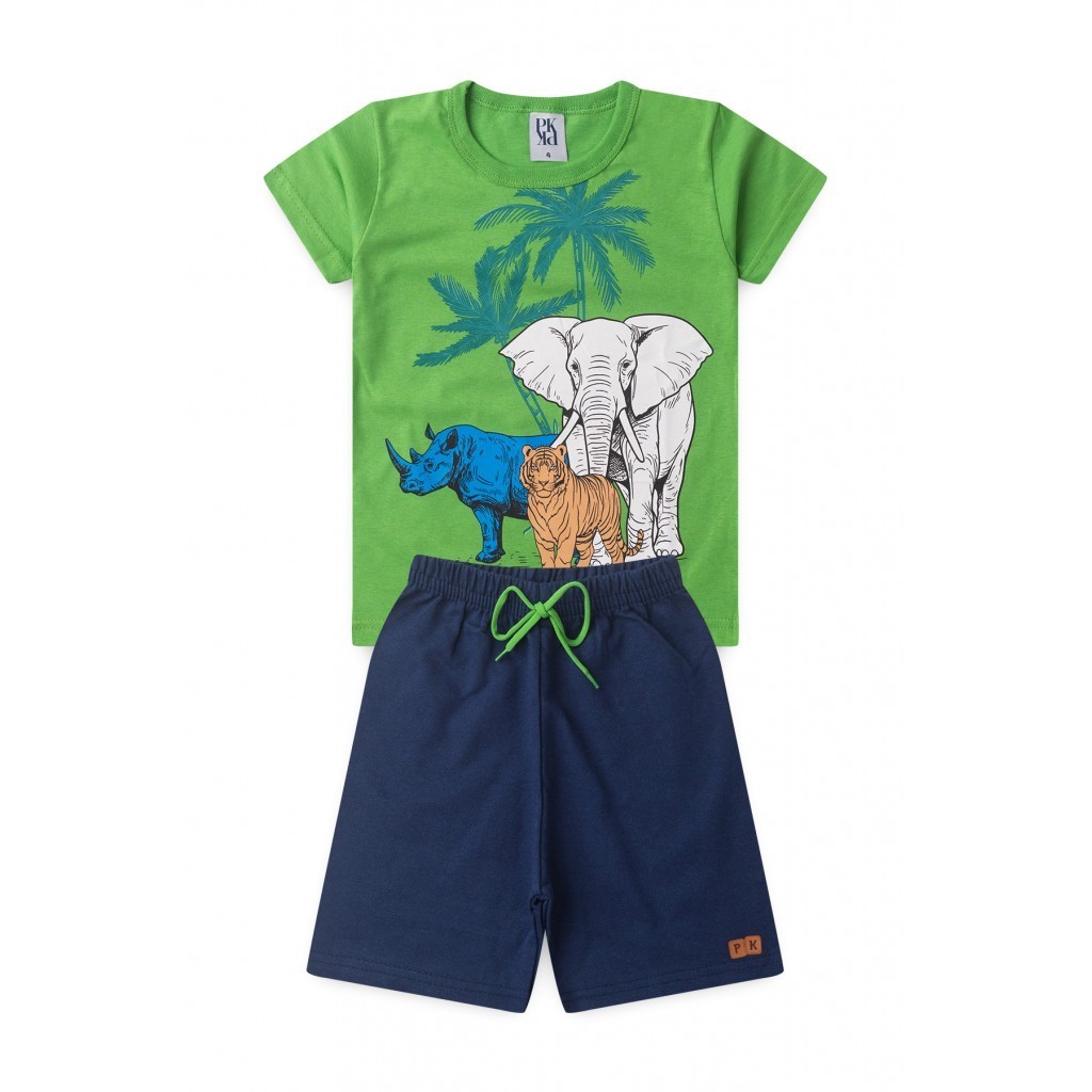 Conjunto Infantil Masculino Savana: Conforto e Estilo!