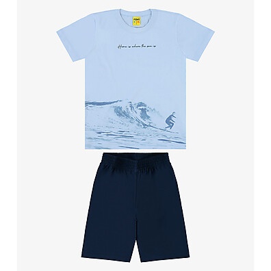 Conjunto Infantil Rovi Kids Azul – Conforto e Estilo para o Seu Filho